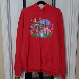 Disney Red Christmas Graphic Hoodie Sweatshirt